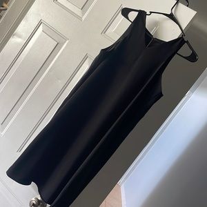 Woman’s black mid dress